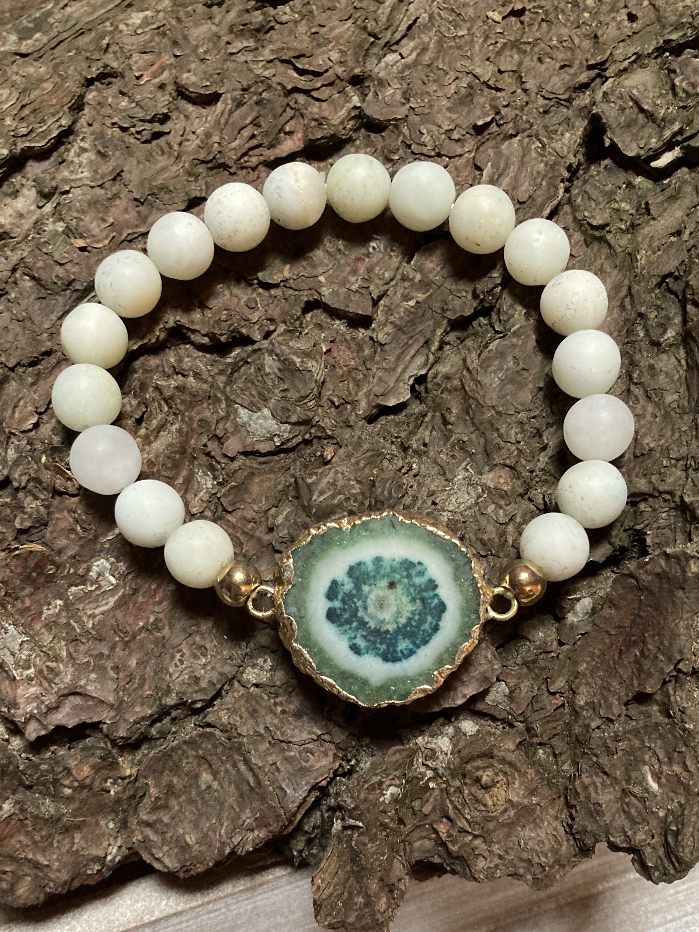 Agate And Amazonite Bracelet Tribena Crystals Agate And Amazonite Bracelet Tribena Crystals