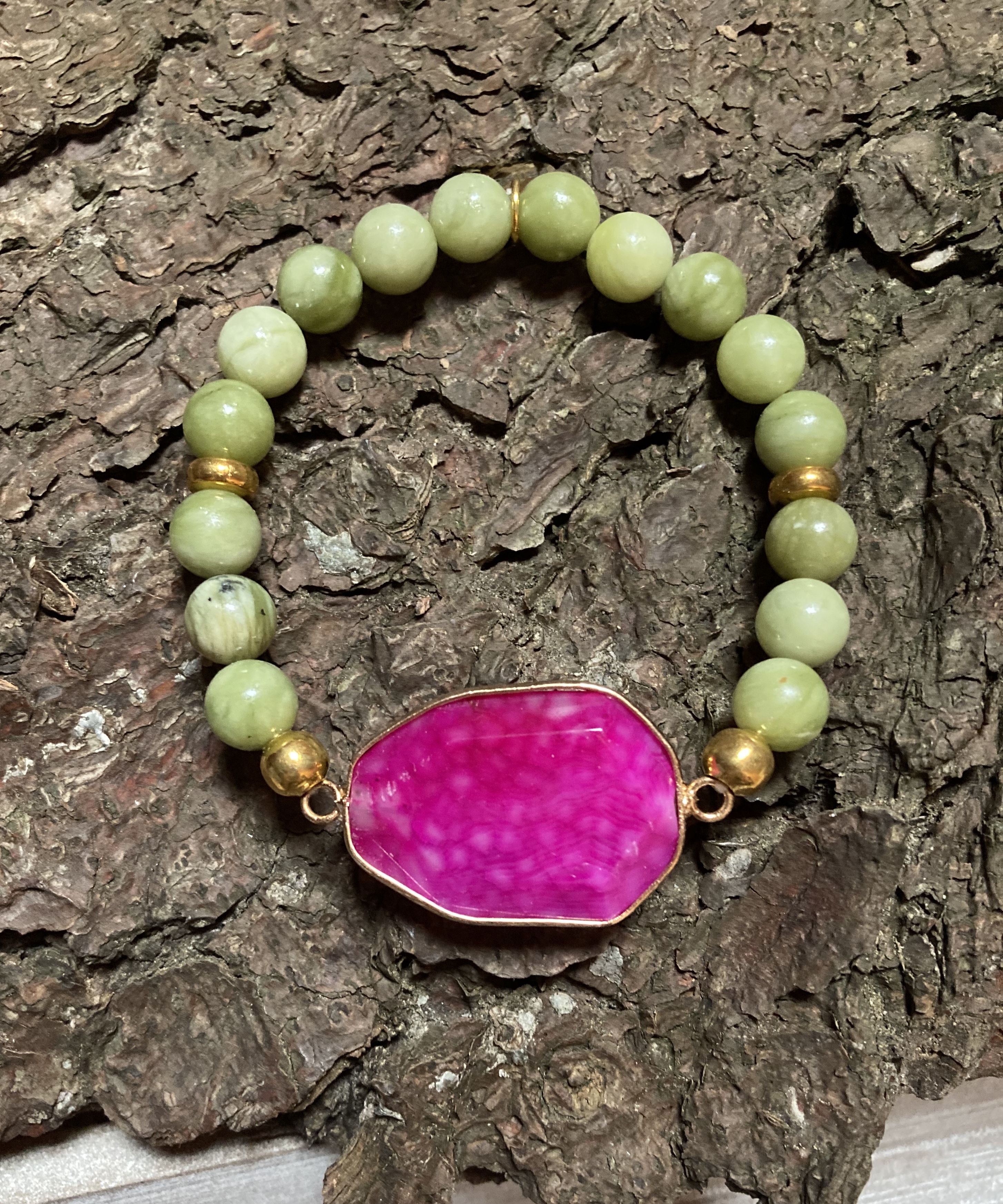 Jade and Agate Good Luck Bracelet – Tribena Crystals