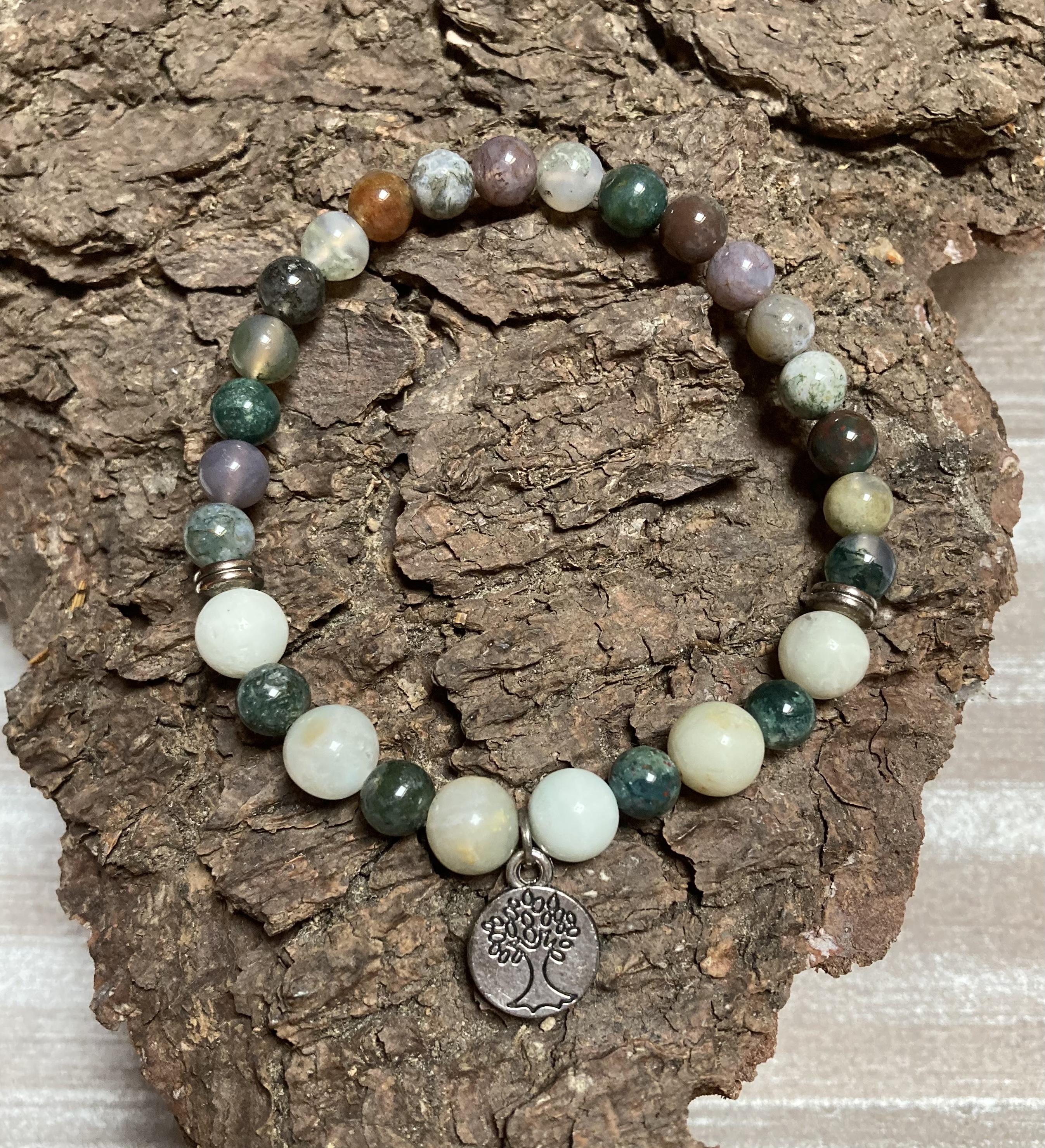 TREE AGATE Bracelet - The Mala Tree