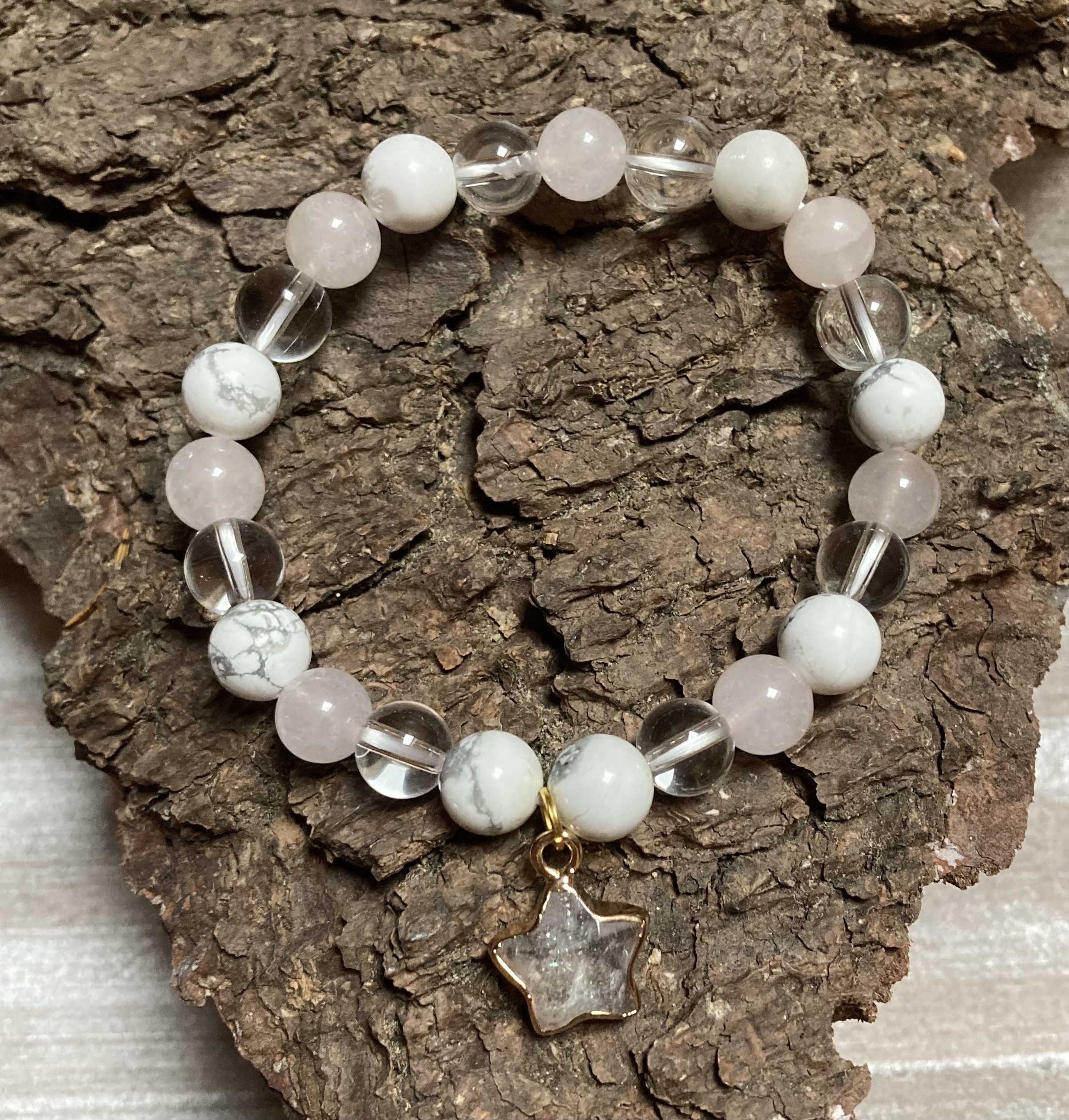 Howlite Bracelet | Natural Crystal Stretch Bracelets