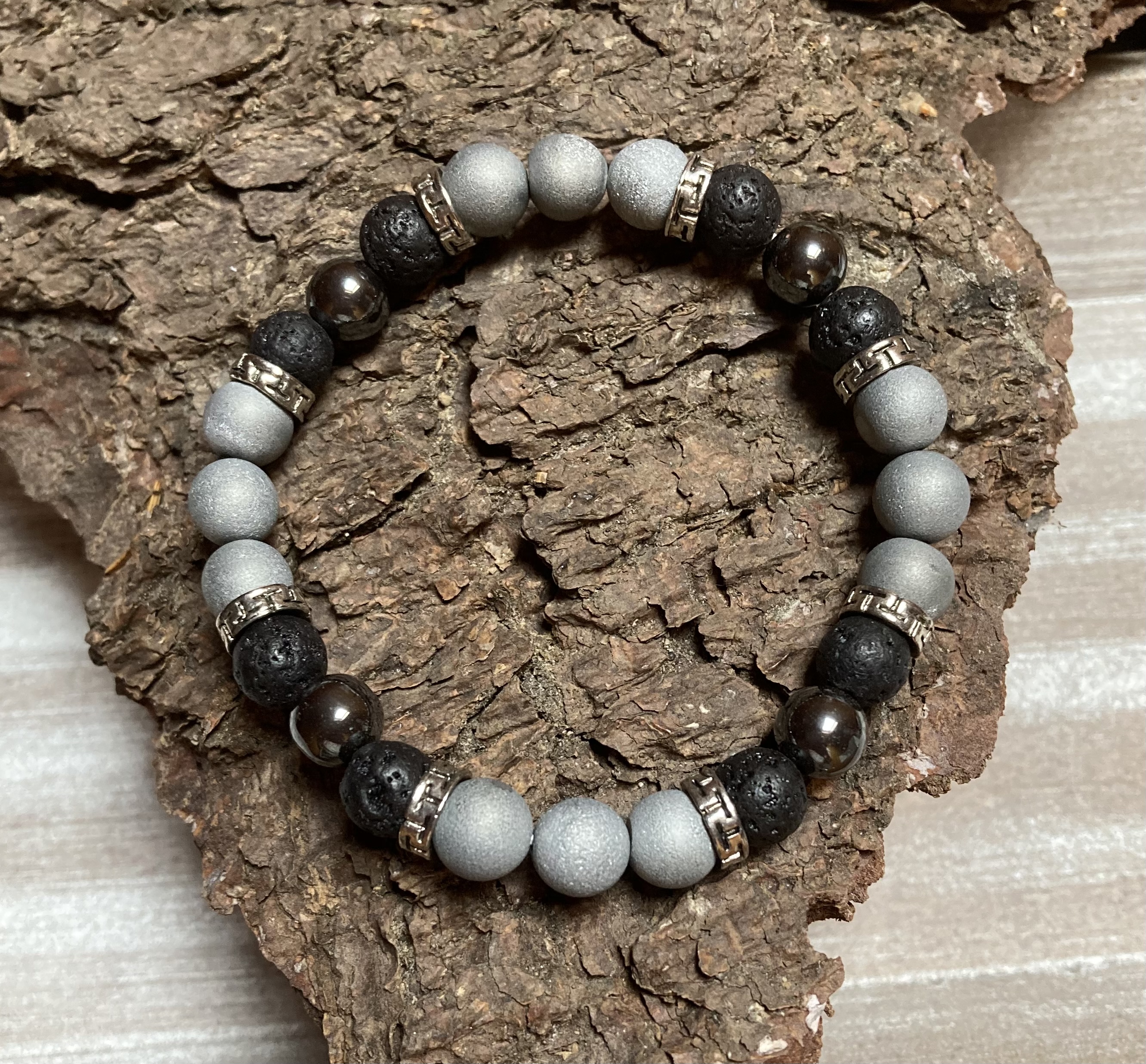 High Power Magnetic Hematite Bracelet Bali Style