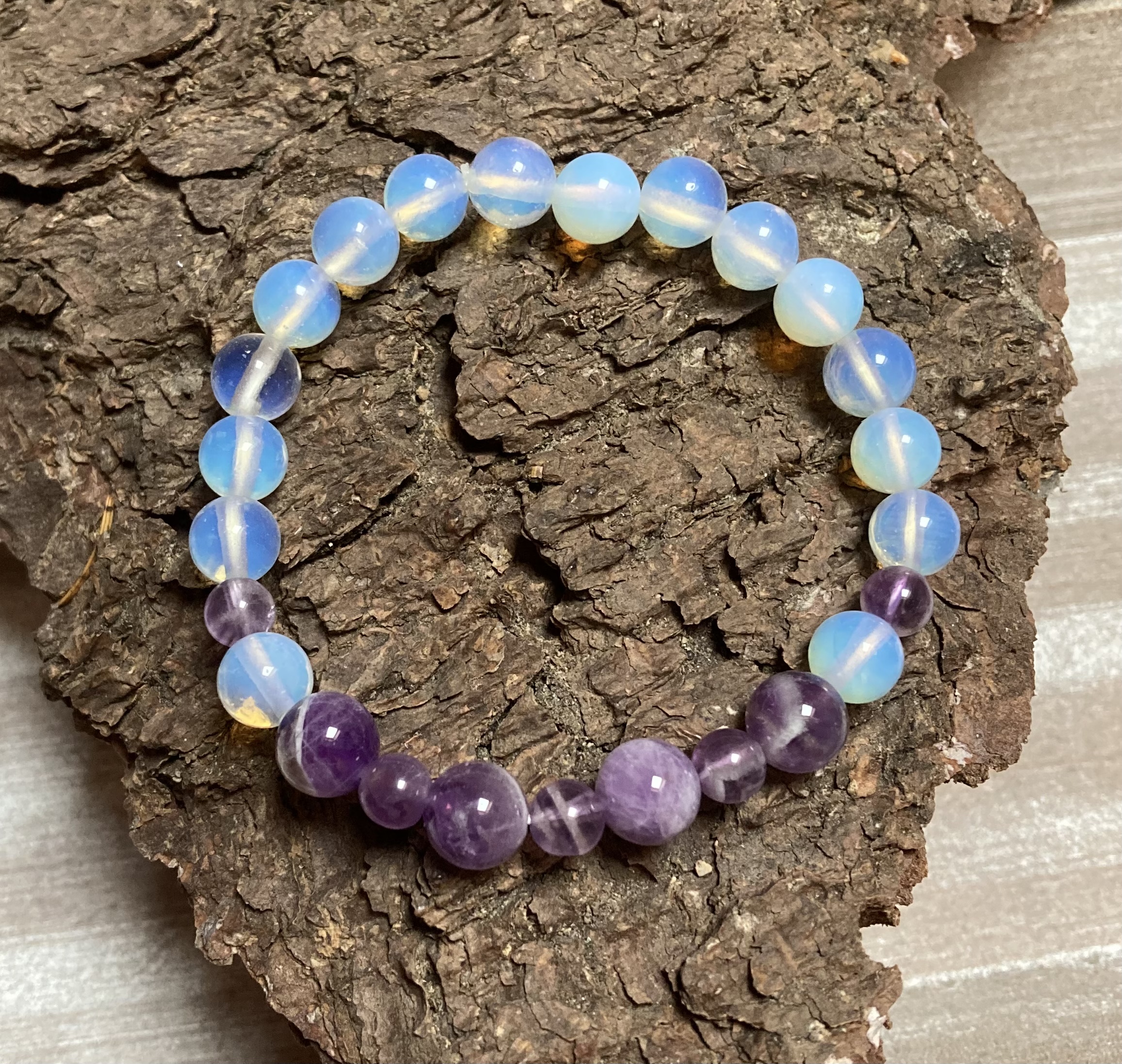 Unconscious Guidance - Opal & Amethyst Beads Bracelet